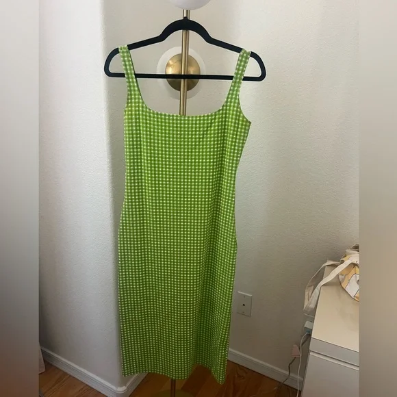 Maryam Nassir Zadeh Green Checkered Dress - Picture 3 of 9